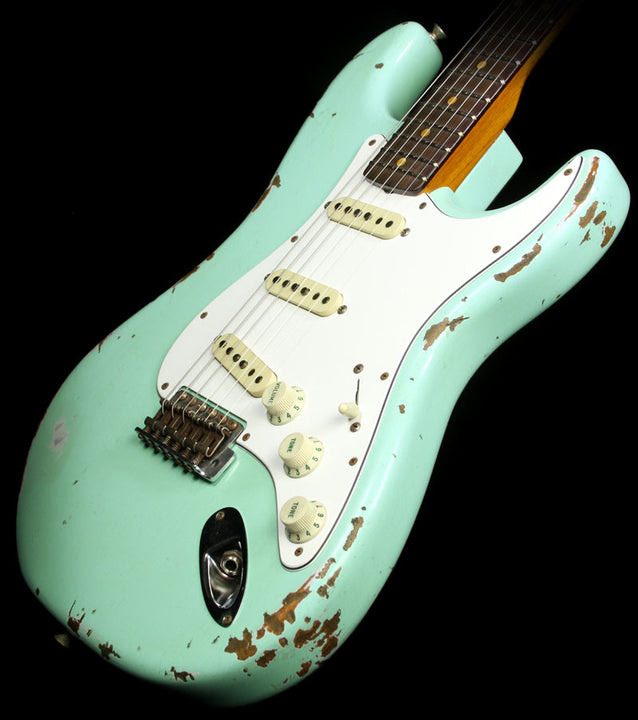 Fender Custom Shop 1960 Roasted Alder Stratocaster Electric Guitar Heavy Relic Surf Green
