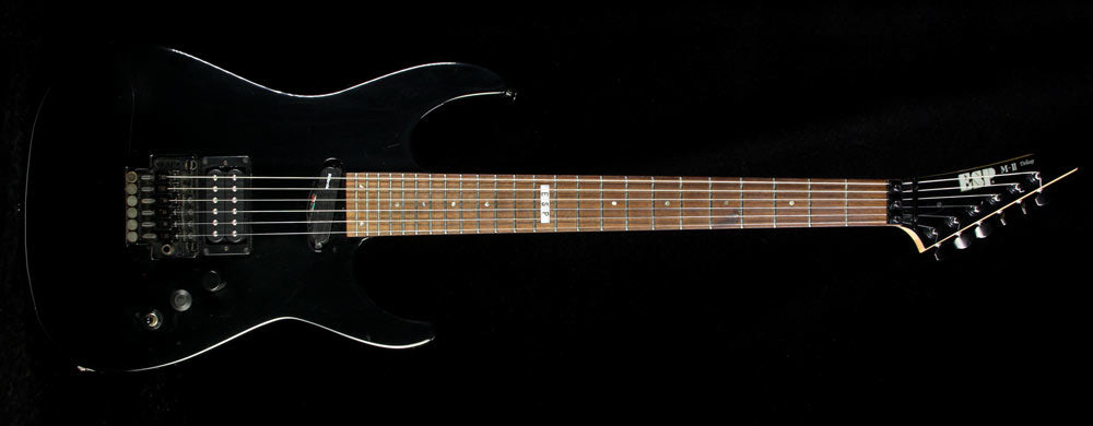 ギター ESP E-II vintage black ESP E-II Eclipse DB EMG Guitar w/ Case – Vintage Black (B-stock