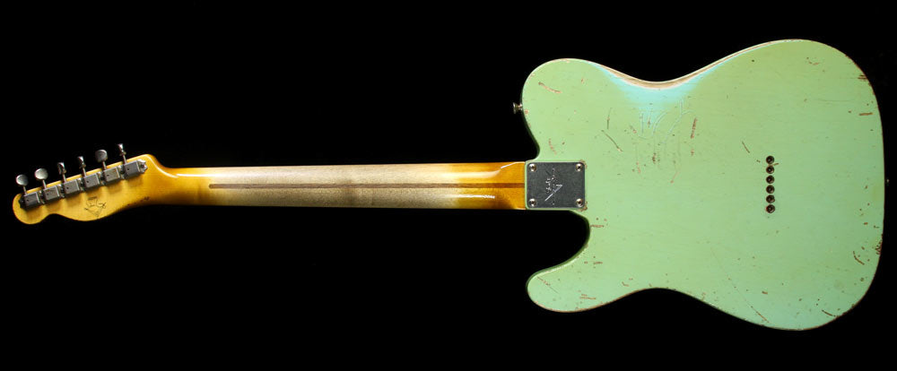 Used 2013 Fender Custom Shop John Cruz Masterbuilt '52 Tele Super Relic Electric Guitar Faded Surf Green — 3