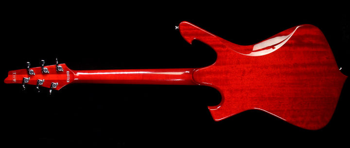 Used 2015 Ibanez FRM150 Paul Gilbert Fireman Electric Guitar Transparent Red