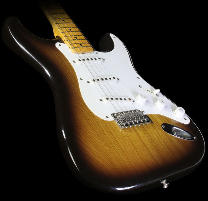 Used 2004 Fender Custom Shop Masterbuilt Chris Fleming 50th Anniversary Stratocaster Electric Guitar Two-Tone Sunburst