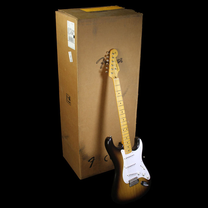 Used 2004 Fender Custom Shop Masterbuilt Chris Fleming 50th Anniversary Stratocaster Electric Guitar Two-Tone Sunburst