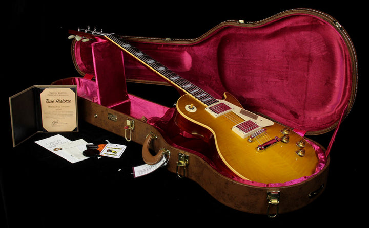 Gibson Custom Shop True Historic 1958 Les Paul Reissue Electric Guitar Lemonburst