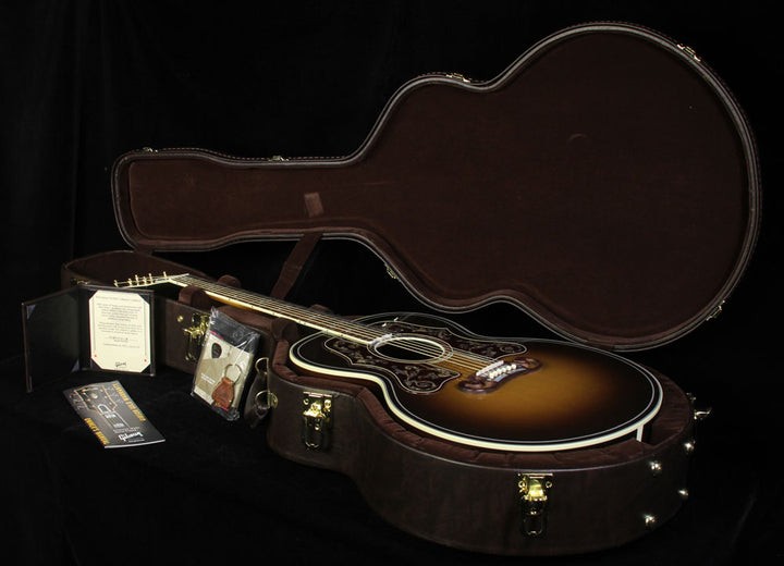 Used 2015 Gibson Montana Bob Dylan SJ-200 Autographed VIP Collector's Edition Acoustic Guitar Vintage Sunburst