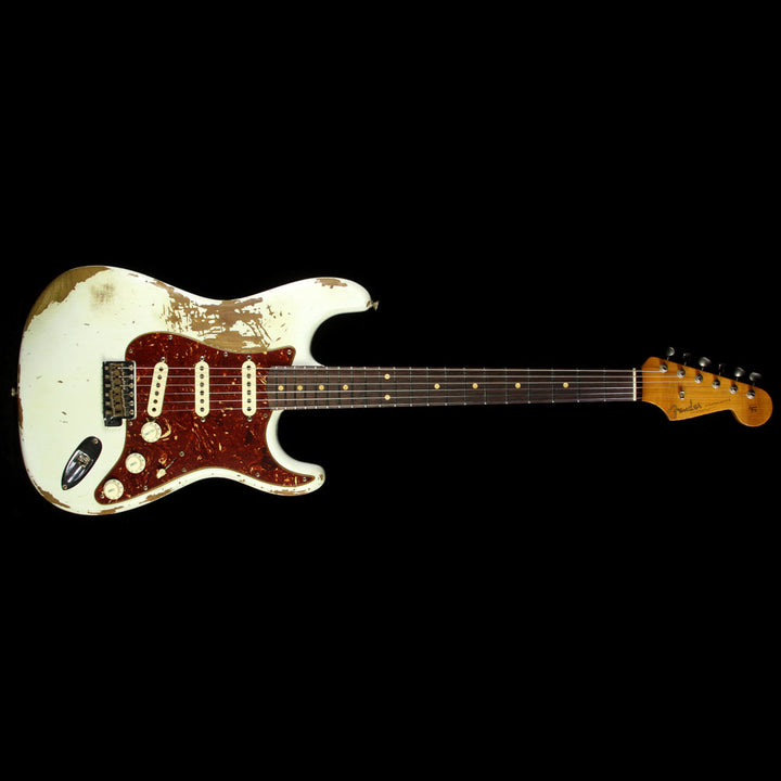 Fender Custom Shop 1961 Roasted Alder Stratocaster Heavy Relic Electric Guitar Olympic White