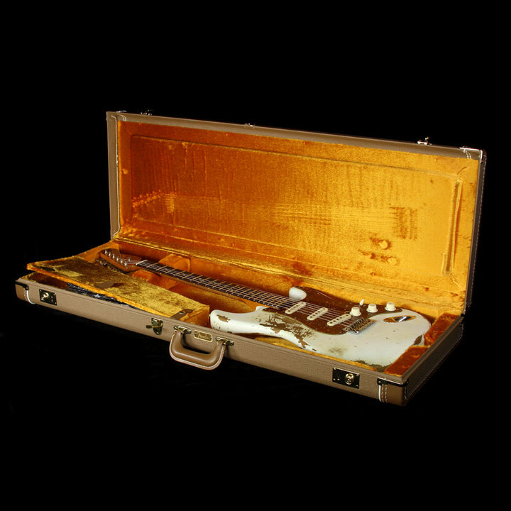 Fender Custom Shop 1961 Roasted Alder Stratocaster Heavy Relic Electric Guitar Olympic White