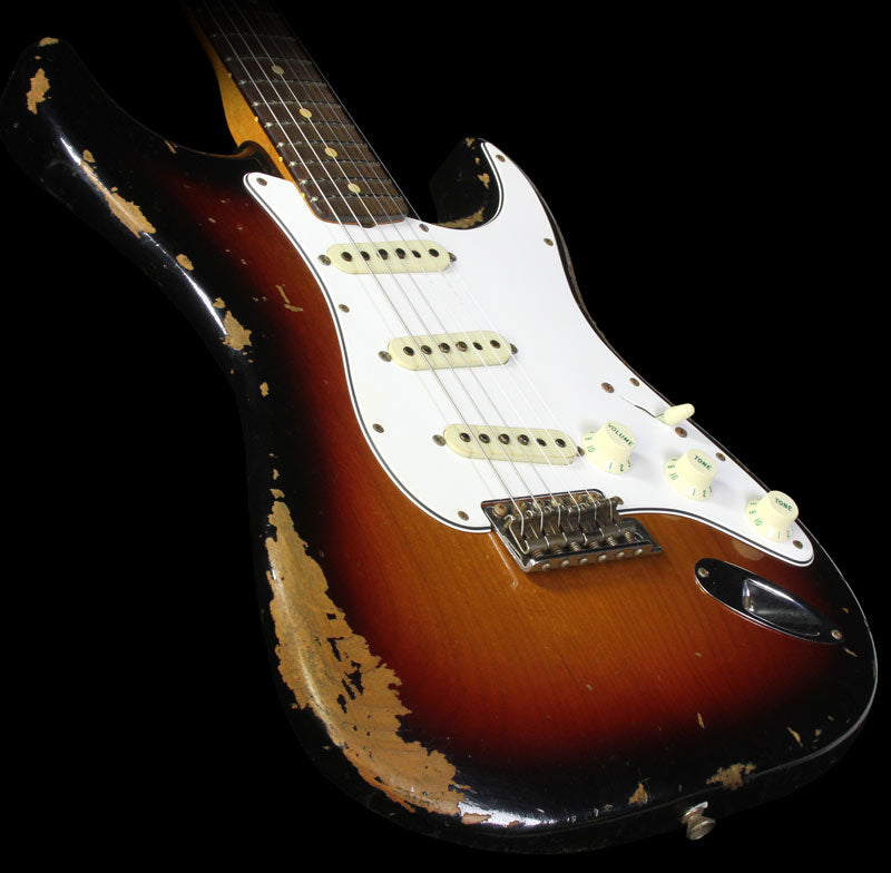 Fender Custom Shop 1960 Roasted Alder Stratocaster Electric Guitar Heavy Relic Three-Tone Sunburst — 1