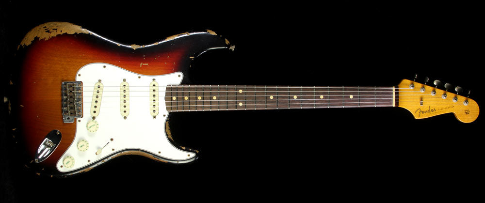 Fender Custom Shop 1960 Roasted Alder Stratocaster Electric Guitar Heavy Relic Three-Tone Sunburst — 2