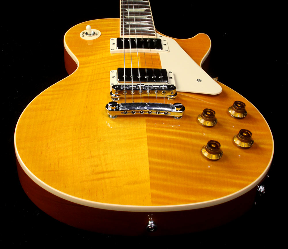 Used 2013 Gibson Les Paul Standard Electric Guitar Transparent Amber — 4