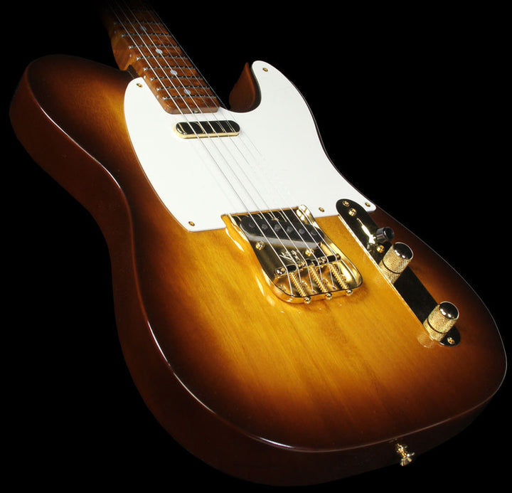 Fender Custom Shop Artisan Okoume Telecaster Electric Guitar Chocolate 2-Color Sunburst