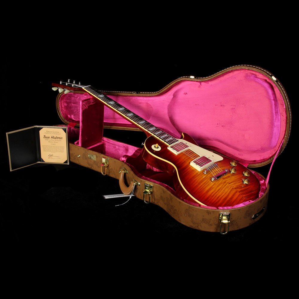 Used 2015 Gibson Custom Shop Murphy Aged True Historic 1959 Les Paul Reissue Electric Guitar Aged Vintage Cherry Sunburst — 5