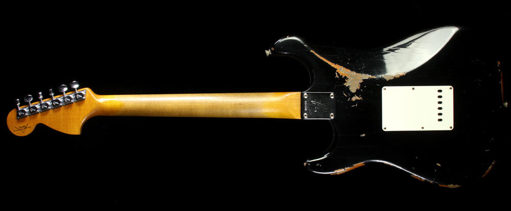 Fender Custom Shop 1969 Roasted Alder Stratocaster Electric Guitar Heavy Relic Black — 3