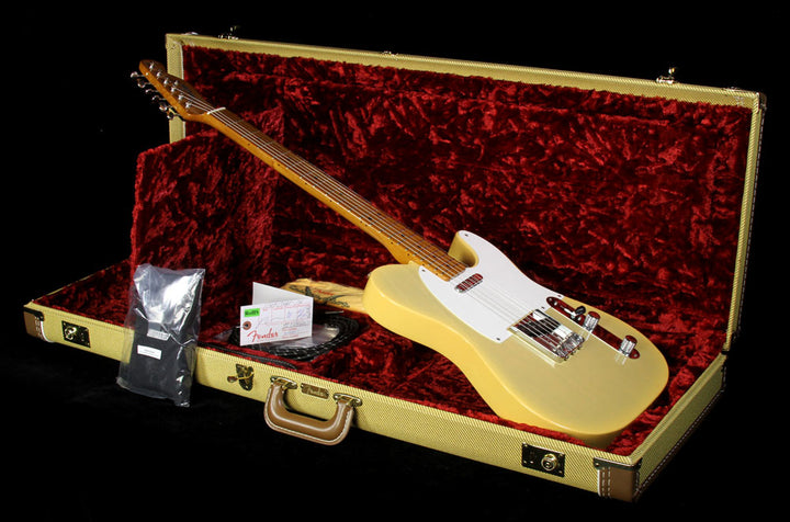 Fender Custom Shop '50s Roasted Ash Telecaster Electric Guitar Nocaster Blonde NOS