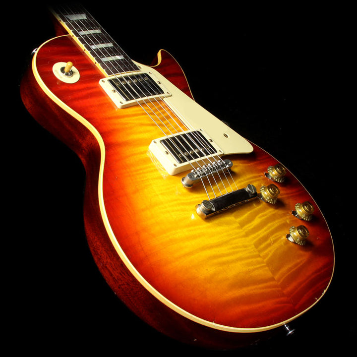 Used 2015 Gibson Custom Shop Murphy Aged True Historic 1960 Les Paul Reissue Electric Guitar Aged Vintage Cherry Sunburst