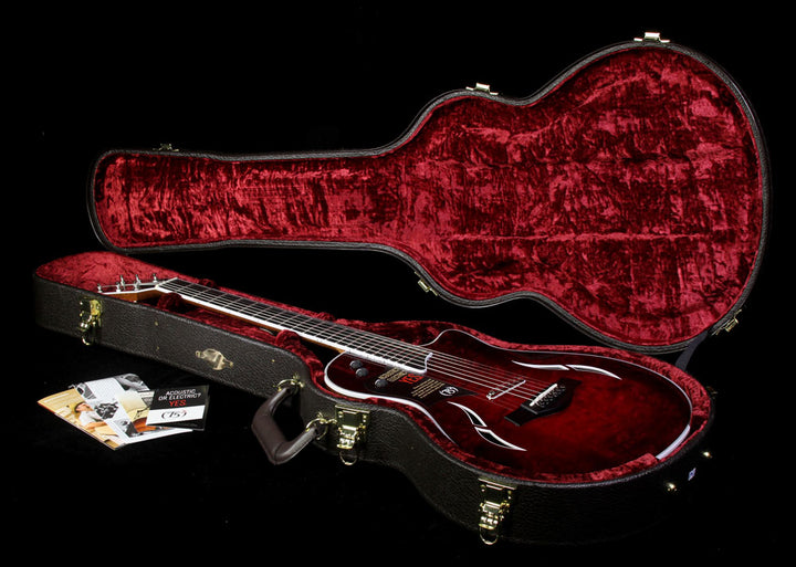 Taylor Custom BTO T5z Quilt Maple Electric Guitar Ruby Red Burst