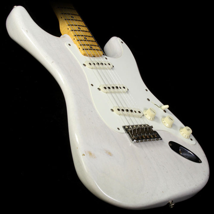 Used 2011 Fender Custom Shop Masterbuilt Greg Fessler '55 Stratocaster Relic Electric Guitar White Blonde
