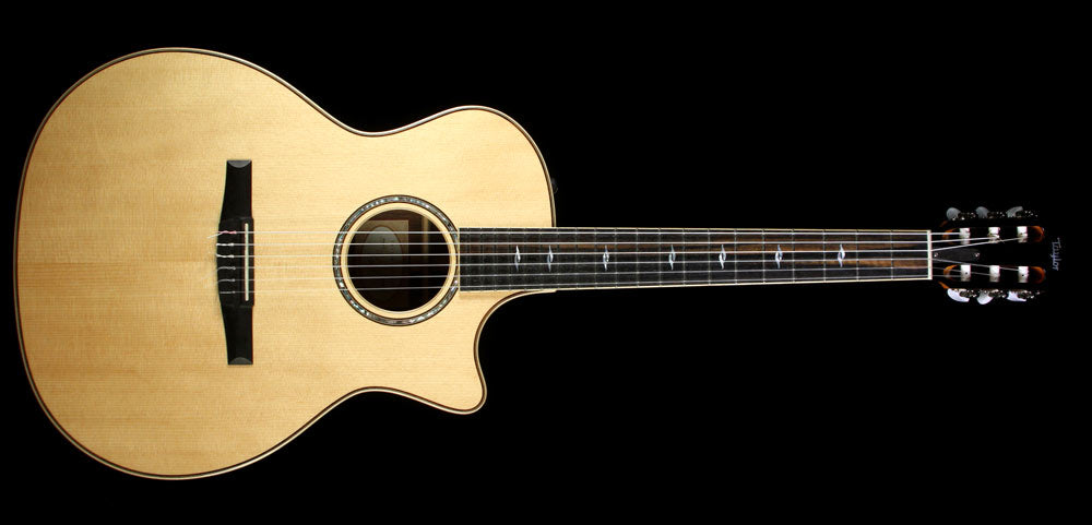 Used 2015 Taylor 814ce-N Grand Auditorium Nylon-String Acoustic Guitar Natural — 2