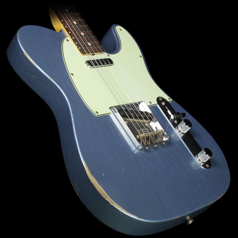 Used 2015 Fender Custom Shop Time Machine 1963 Telecaster Relic Electric Guitar Blue Ice Metallic — 1