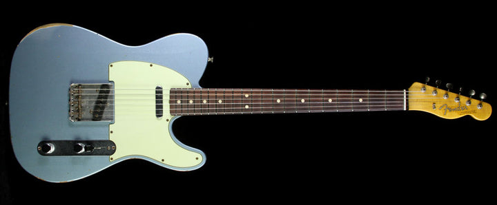 Used 2015 Fender Custom Shop Time Machine 1963 Telecaster Relic Electric Guitar Blue Ice Metallic