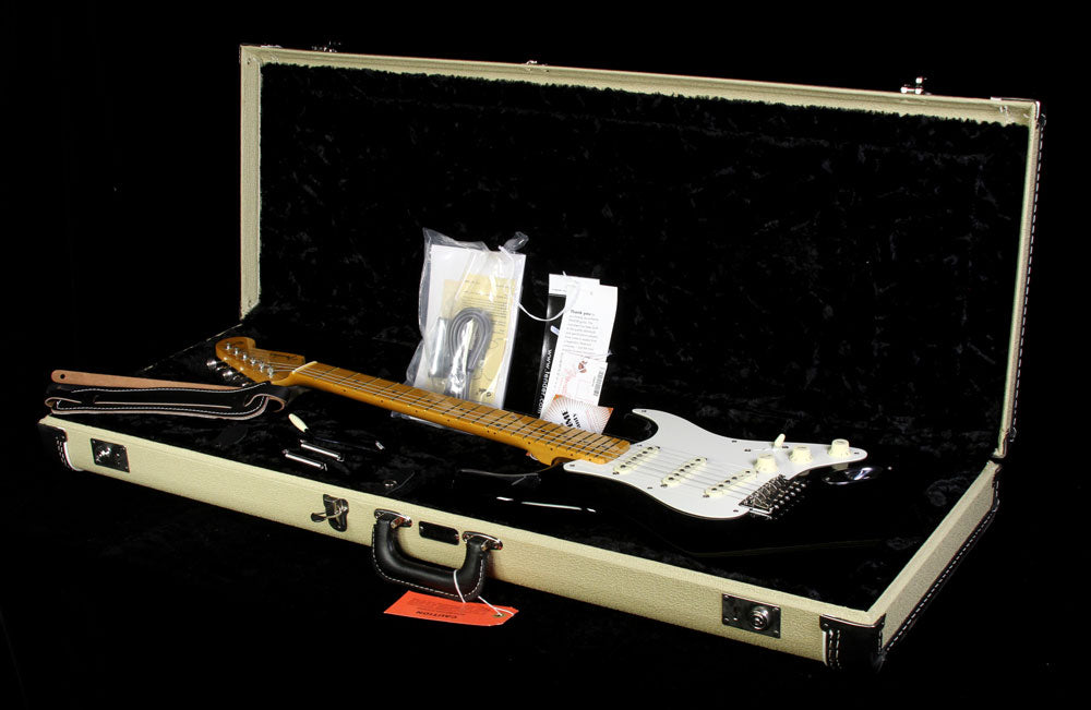 Used Fender Eric Johnson Signature Stratocaster Electric Guitar Black — 5