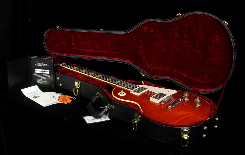 Used 2010 Gibson Custom Shop 1959 Les Paul Reissue Electric Guitar Faded Cherry — 8