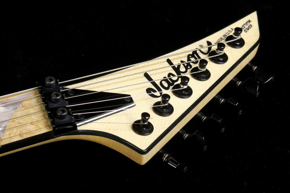 Used 2009 Jackson Custom Shop Soloist Natural Oil Electric Guitar — 4