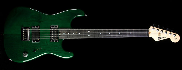 Used 2015 Charvel Custom Shop San Dimas 2H Electric Guitar Transparent Green