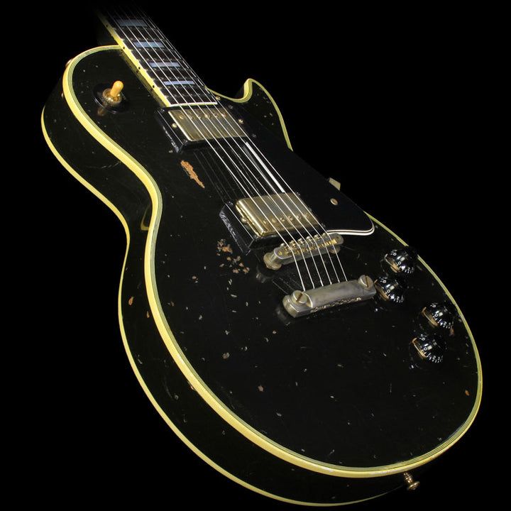 Used 2014 Gibson Custom Shop Japan Exclusive '57 Les Paul Custom Electric Guitar Ebony w/ Historic Makeover Package