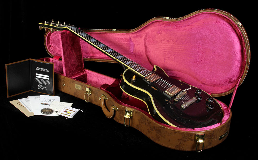 Used 2014 Gibson Custom Shop Japan Exclusive '57 Les Paul Custom Electric Guitar Ebony w/ Historic Makeover Package — 6