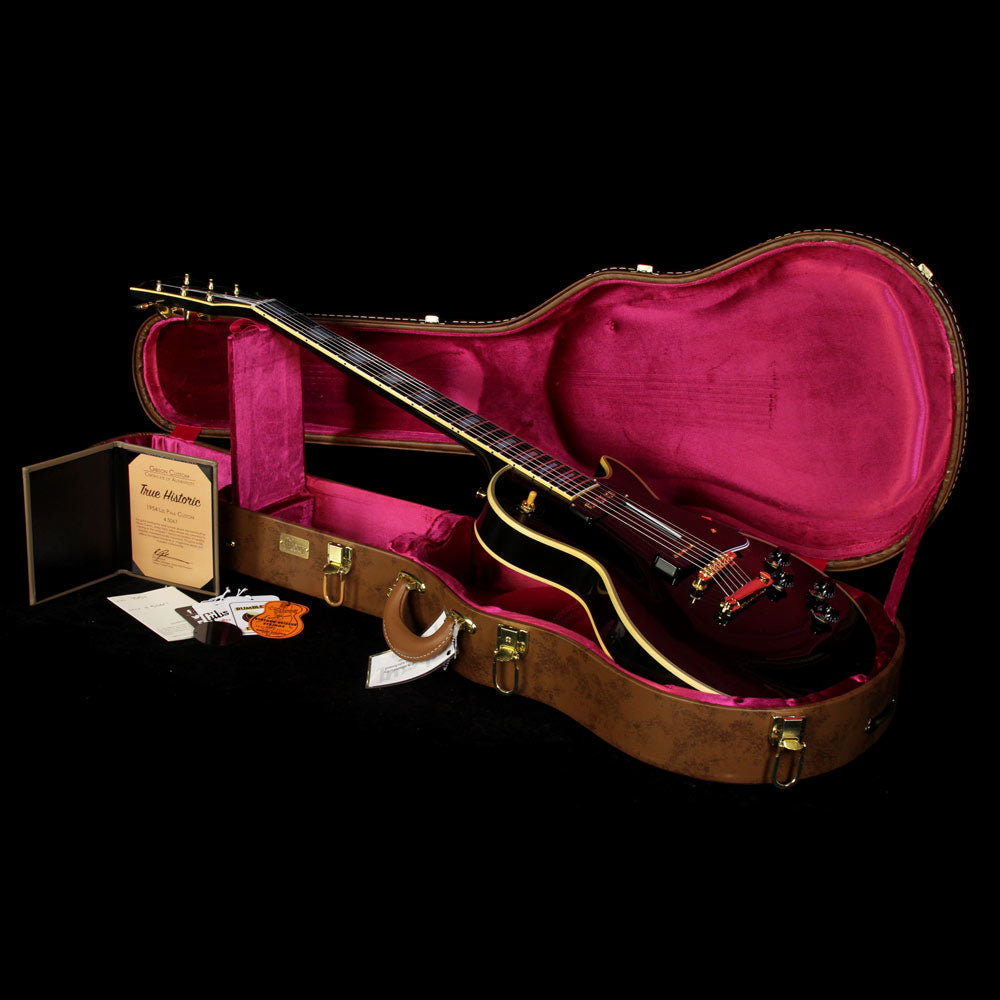 Gibson Custom Shop True Historic 1954 Les Paul Custom Reissue Electric Guitar Ebony — 4