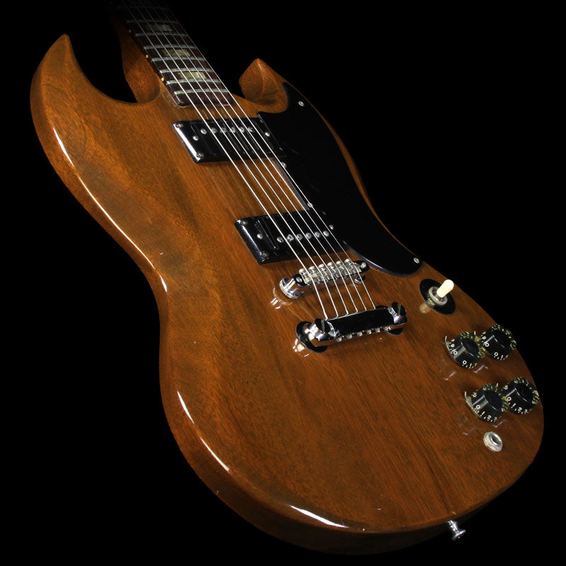 Used 1973 Gibson SG Electric Guitar Brown Natural with Mini