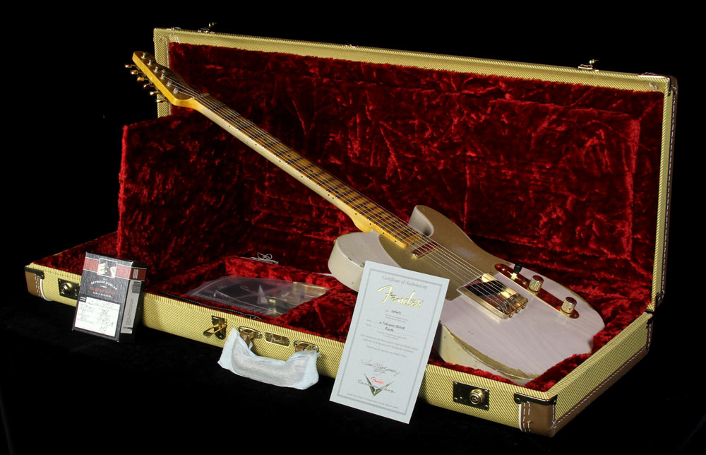 Used 2015 Fender Custom Shop Limited Edition Golden '51 Telecaster Electric Guitar Dirty White Blonde — 4