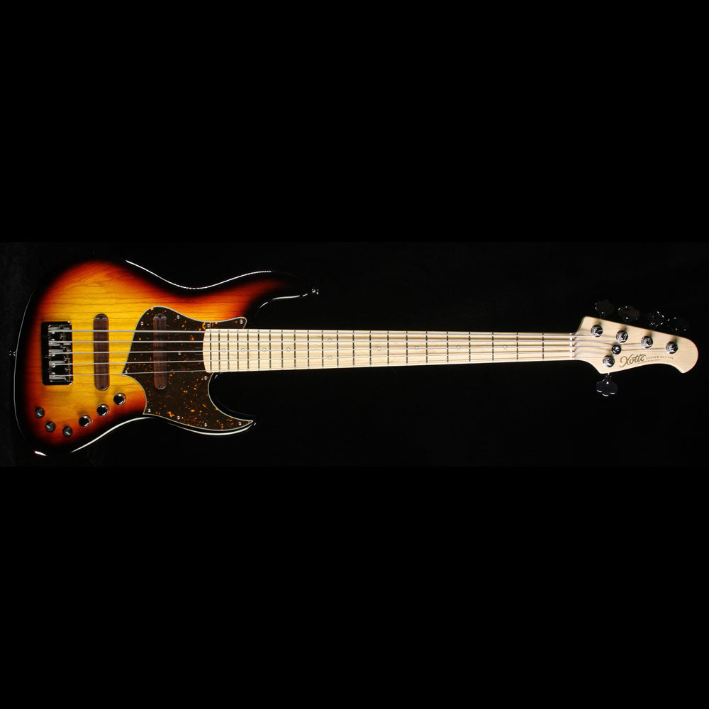 Used 2016 Xotic XJ-1T 5-String Electric Bass Guitar 3-Tone Sunburst — 2