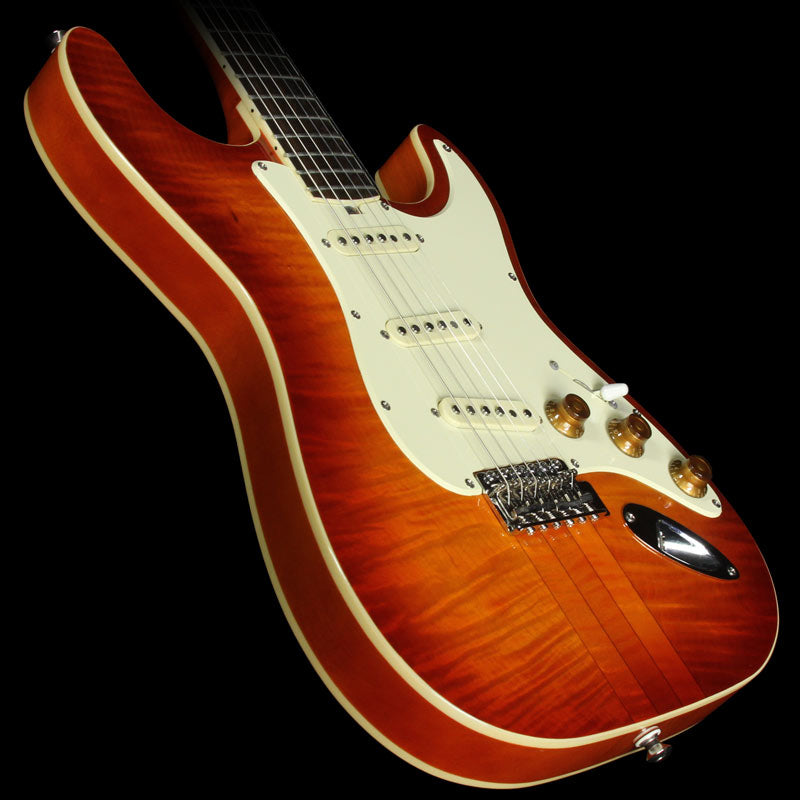 Used 2014 Hamiltone SRV Custom Electric Guitar Cherry Sunburst — 1