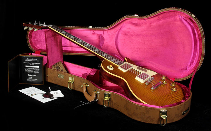 Gibson Custom Shop Music Zoo Exclusive Historic Select Roasted Reissue '59 Les Paul Electric Guitar Aged Lemonburst