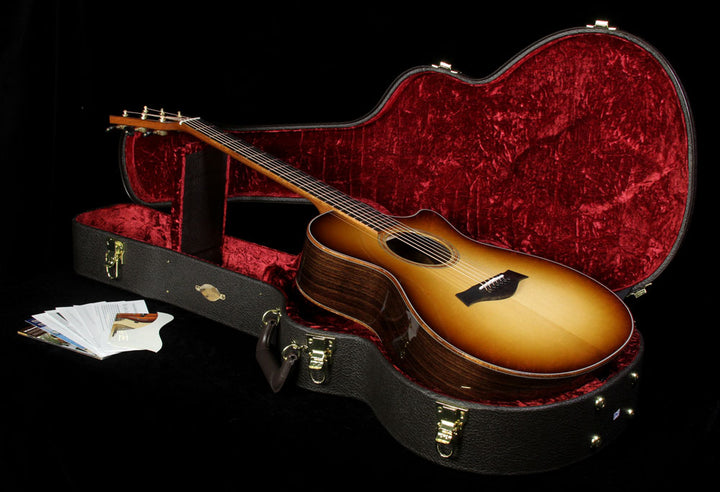 Taylor Custom Shop BTO Grand Concert Indian Rosewood Acoustic Guitar Shaded Edgeburst