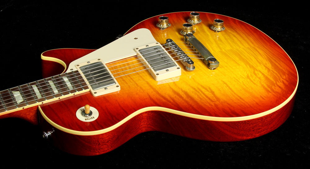 Used 2014 Gibson Custom Shop 10th Anniversary Benchmark '60 Les Paul Chambered Reissue Electric Guitar Washed Cherry — 9