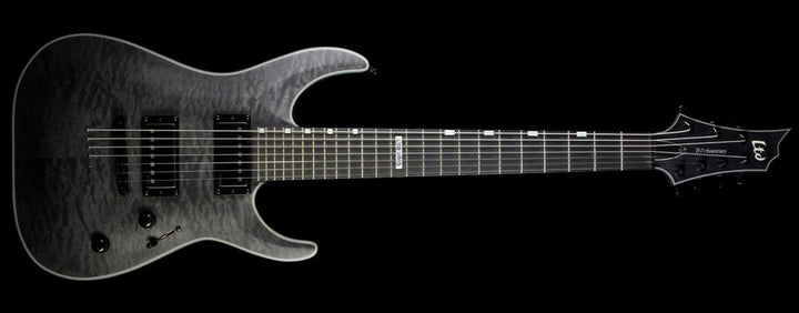 Used 2015 ESP LTD 40th Anniversary Limited Edition Horizon H7 Seven-String Electric Guitar Transparent Satin Black