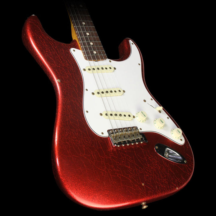 Fender Custom Shop L-Series Roasted 1964 Stratocaster Electric Guitar Red Sparkle