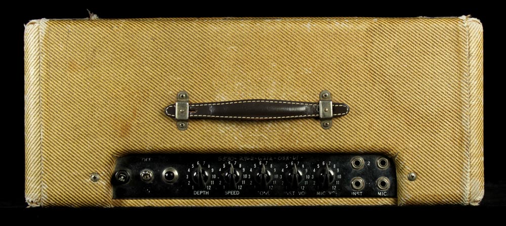 Used 1956 Fender Tremolux Combo Amplifier Tweed — 2