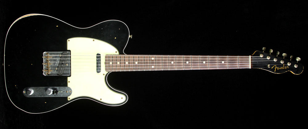 Used 2013 Fender Custom Shop '60 Custom Telecaster Electric Guitar Black with Matching Headstock — 2