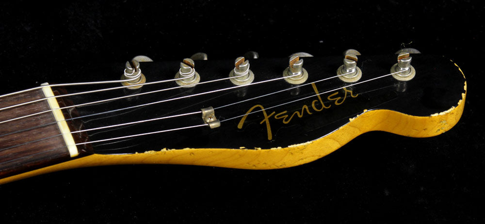 Used 2013 Fender Custom Shop '60 Custom Telecaster Electric Guitar Black with Matching Headstock — 4