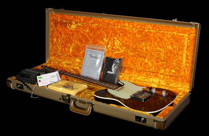 Used 2013 Fender Custom Shop '60 Custom Telecaster Electric Guitar Black with Matching Headstock