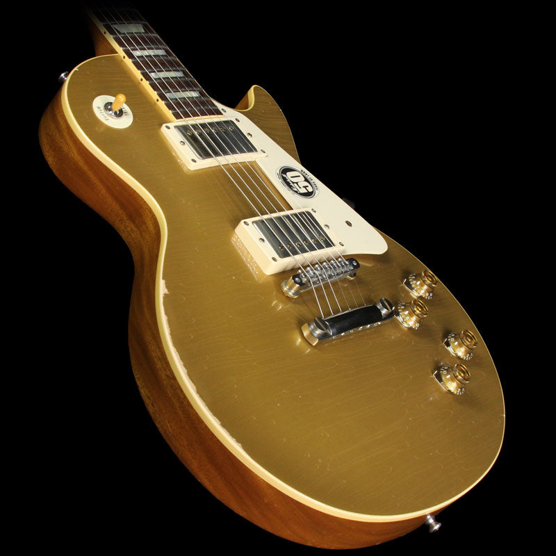Used 2012 Gibson Custom Shop 50th Anniversary of Marshall Les Paul Electric Guitar Murphy Aged Goldtop — 1