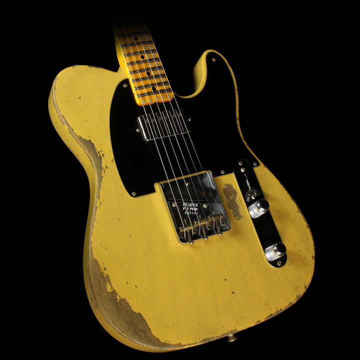 Fender Custom Shop 1952 Roasted Ash Telecaster Heavy Relic Electric Guitar Butterscotch Blonde