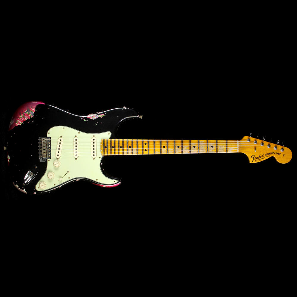 Fender Custom Shop �69 Stratocaster Relic Electric Guitar Black over Pink Paisley — 2