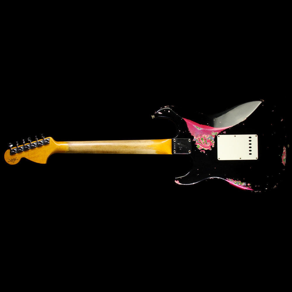 Fender Custom Shop �69 Stratocaster Relic Electric Guitar Black over Pink Paisley — 3
