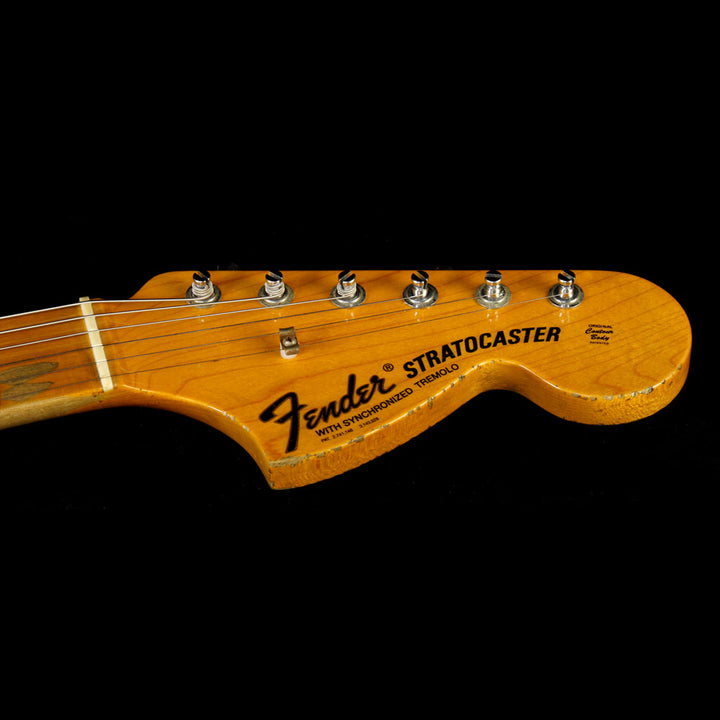 Fender Custom Shop 1969 Stratocaster Heavy Relic Electric Guitar Olympic White over Pink Paisley