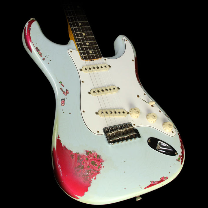 Fender Custom Shop �60s Stratocaster Heavy Relic Electric Guitar Sonic Blue over Paisley
