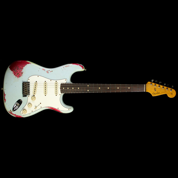 Fender Custom Shop �60s Stratocaster Heavy Relic Electric Guitar Sonic Blue over Paisley